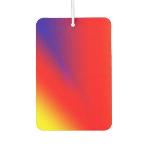 Red blue yellow abstract colourful custom add your car air freshener