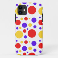 Red Blue Yellow Circles Dots
