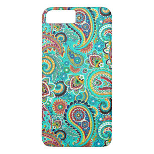 Red Blue Yellow Paisley Case-Mate iPhone Case