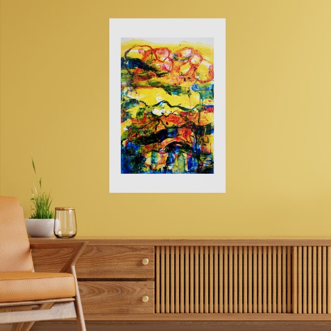 Red, blue, yellow. poster (Living Room 2)
