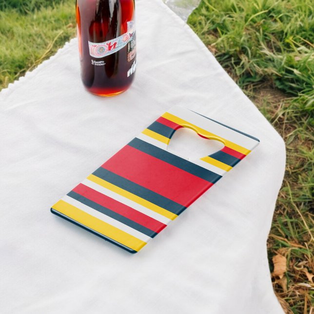 Red Blue Yellow Uniform Stripes (Bottle Openers)