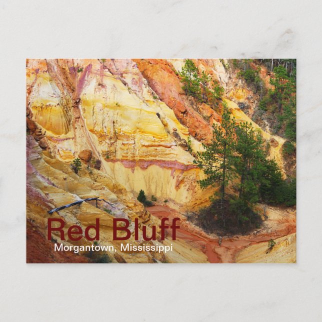 Red Bluff on Highway 587 Postcard (Front)