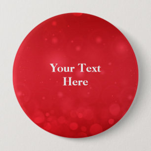 Red Bokeh Design TEMPLATE 10 Cm Round Badge
