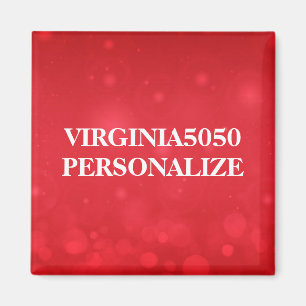 Red Bokeh Design TEMPLATE Magnet