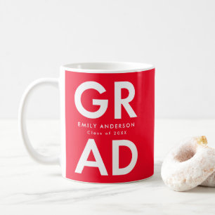 Red Bold Grad Photo Coffee Mug