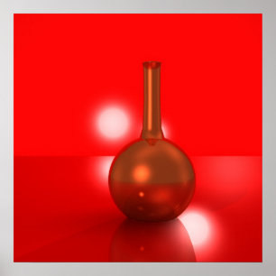 red bottle poster