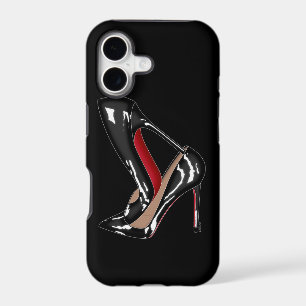 Red bottoms shoes heels STACKED BLACK