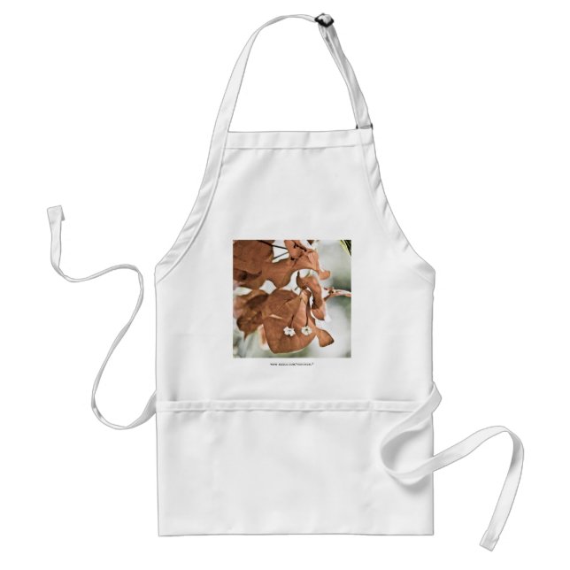 Red Bougainvillea Standard Apron (Front)