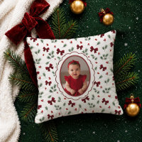 Red Bow Christmas Photo