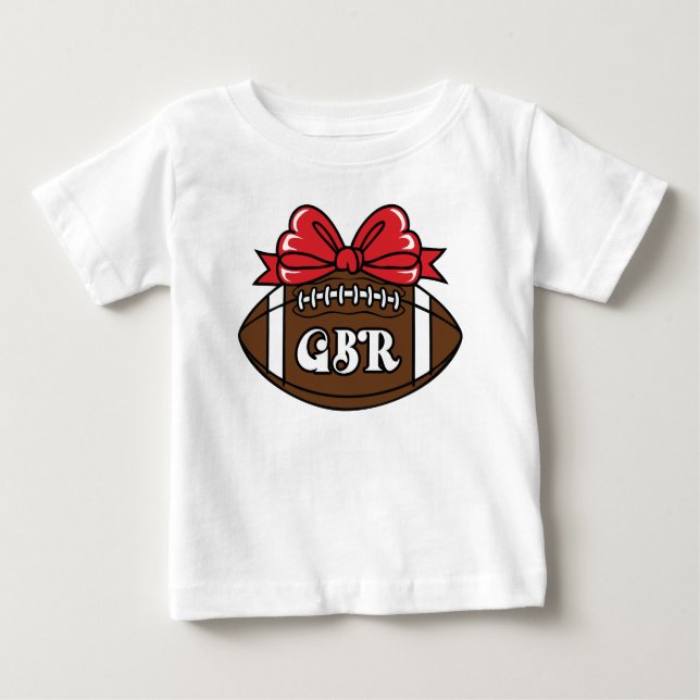 Red Bow Football T-Shirt (Front)