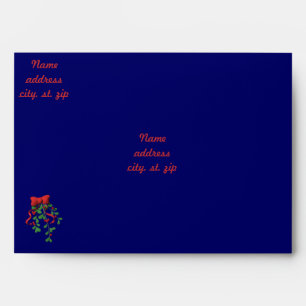 Red Bow & Holly - Envelopes