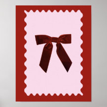 Red Bow Pink Decor