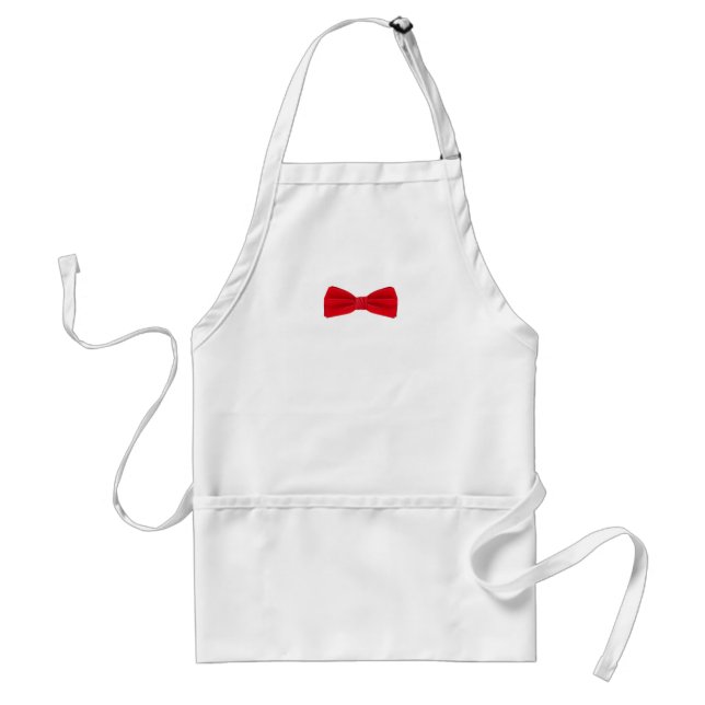 Red Bow Tie – Classic Fashion Standard Apron (Front)
