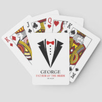 Red Bow Tie "Father of the Bride" Wedding Party