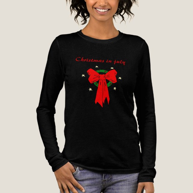 Red Bow - Tri-Blend Shirt (Front)