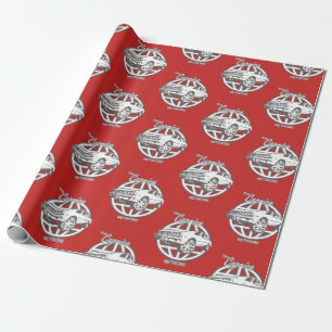 Red Box Chevy Caprice Network Wrapping Paper