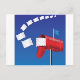 Red box postcard