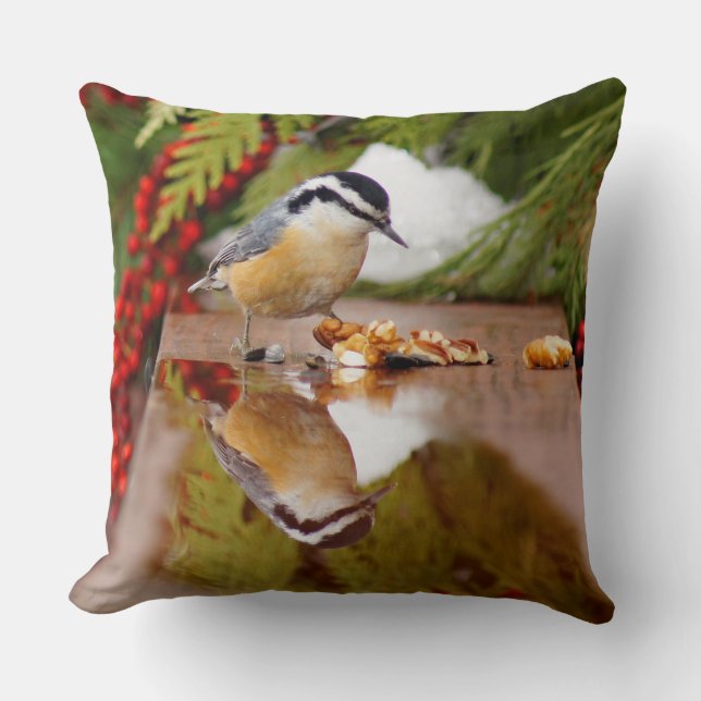 Red-breasted Nuthatch Cushion (Front)