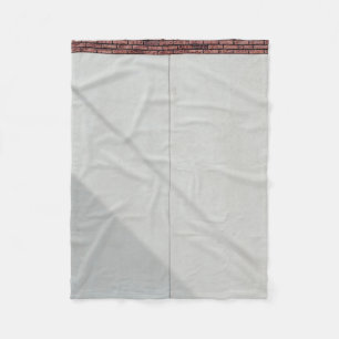 Red brick stones fleece blanket