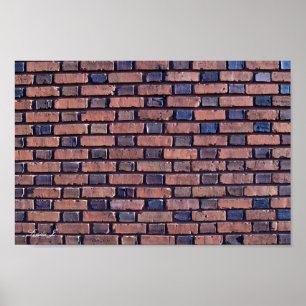 Red Brick Wall Background Canvas or Poster