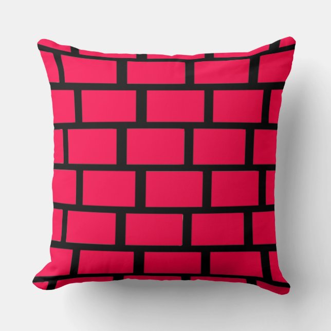 RED BRICK WALL CUSHION (Front)