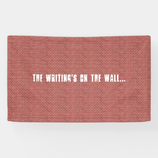 Red Brick Wall Customisable Banner (Horizontal)