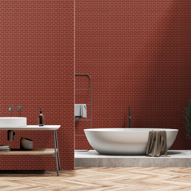 Red Brick Wall Pattern (Bathroom)