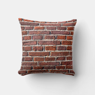 Red brick wall stone bricks masonry cushion