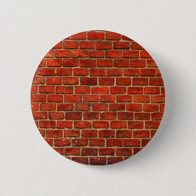 Red Brick Wall Texture 6 Cm Round Badge (Front)