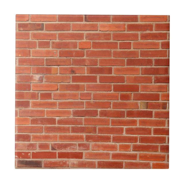 Red Brick Wall Texture Background Tile (Front)