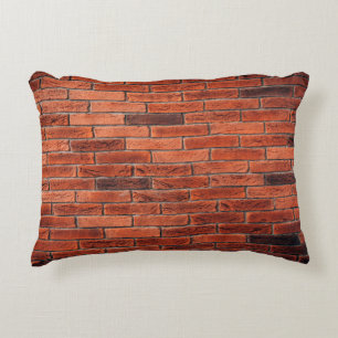 Red brick wall texture grunge backgroundbrick,wall decorative cushion