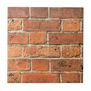 Red brick wall tile