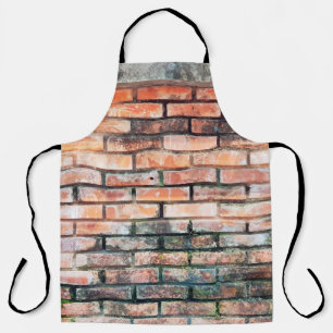 Red brick wall with stainsabstract,aged,architectu apron