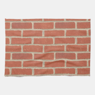 Red Bricks Tea Towel