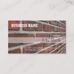 Red Bricks Wall Business Card