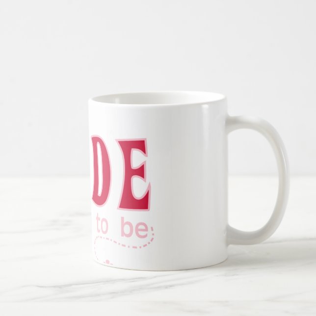 Red Bride to Be Coffee Mug (Right)