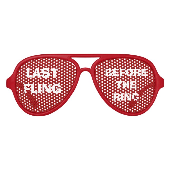 Red Bride's Party Eye Glasses (Front)