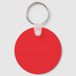 Red, bright red, solid colour key ring