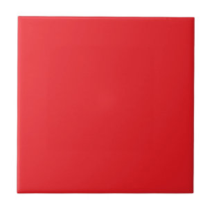 Red, bright red, solid colour tile