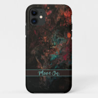 Red-brown abstract IPhone Case