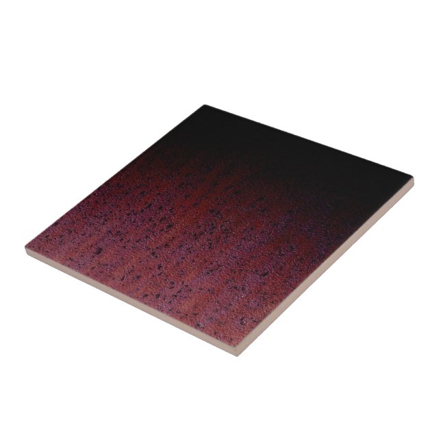 Red Brown Black Ombre Rust Metal Patina Tile (Side)