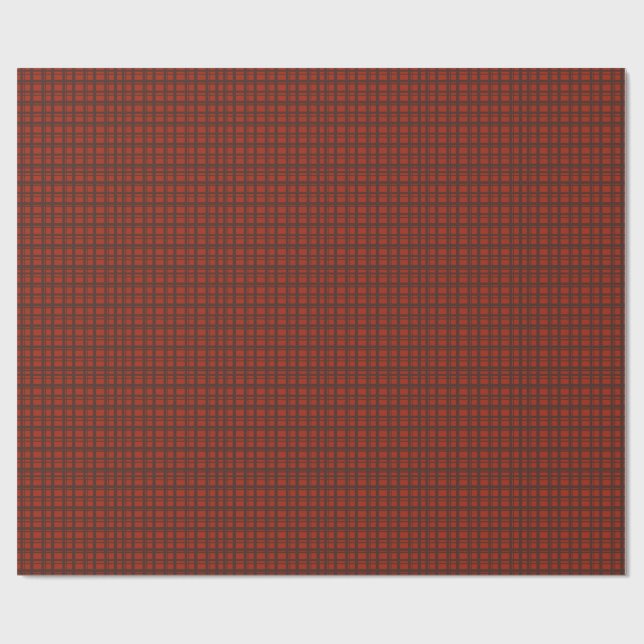 red brown plaid wrapping paper (Flat)