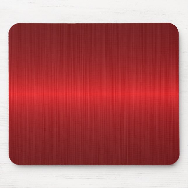 red brushed metal mouse pad (Front)