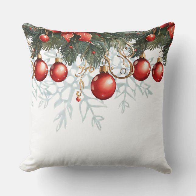 Red Bubble christmas Cushion (Front)