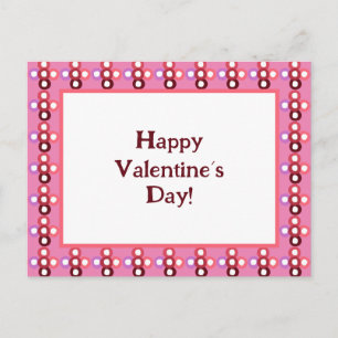 Red Bubble Pattern Postcard