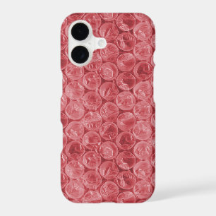 Red bubble wrap pattern