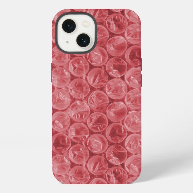 Red bubble wrap pattern Case-Mate iPhone case (Back)