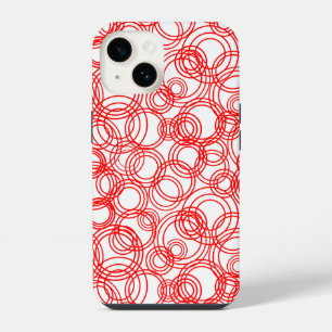Red Bubbles iPhone 14 Case