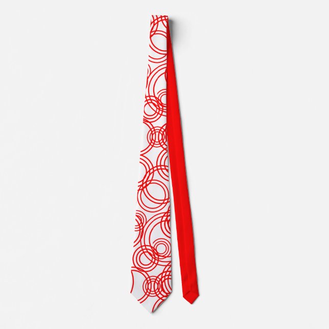 Red Bubbles  Tie (Front)