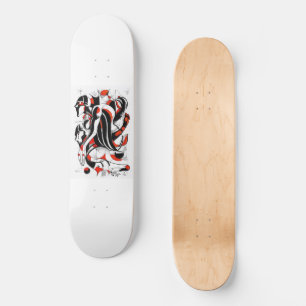 Red Buddha skateboard deck